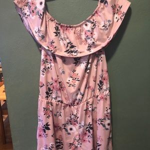 Floral off shoulder dress